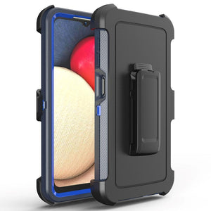 Heavy Duty Rugged Defender [Galaxy Note 10] Case Holster - Navy/Blue-MyPhoneCase.com