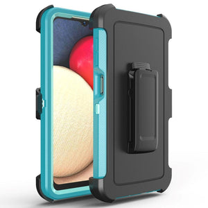 Heavy Duty Defender Galaxy Note 20 Case Belt Clip Holster - Turquoise-MyPhoneCase.com