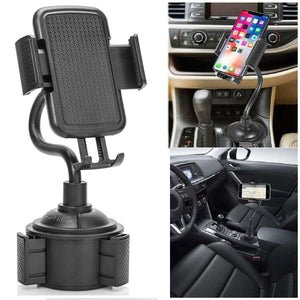Car Cup Holder Phone Mount with Longer Neck 360 Rotatable Cradle-MyPhoneCase.com