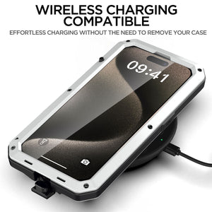 Gorilla Glass iPhone 15 Pro Max Full Metal Aluminum Case