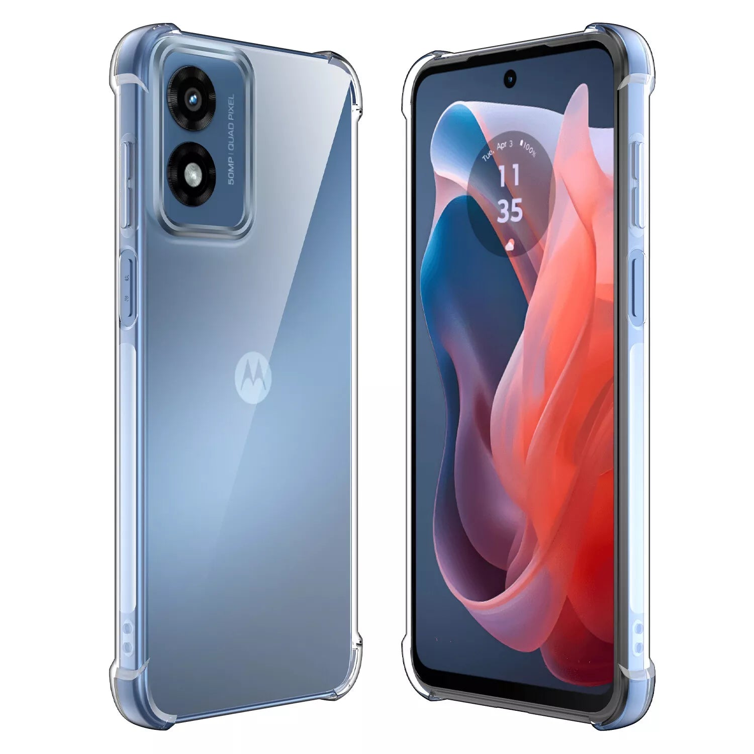 Crystal Bumper Moto G Power 5G (2024) Case - Transparent Clear Crystal Bumper Moto G Power 5G (2024) Case - Transparent Clear