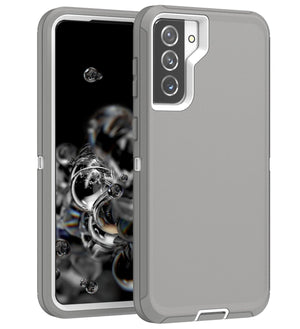 Rugged Defender Armor Galaxy S21 5G (6.2") Case - Grey-MyPhoneCase.com