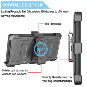 Rugged Defender Galaxy A42 5G Case Belt Clip Holster