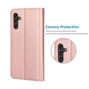 Galaxy A23 5G Wallet Case with Card Holder Premium Leather