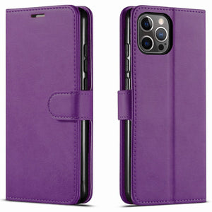 iPhone 14 Pro Premium Leather Wallet Case with Card Holder