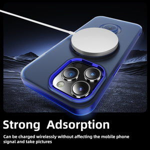 Frosted Armor iPhone 15 Pro Case Mag Safe Ring Stand