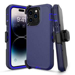 Heavy Duty Defender iPhone 13 Pro Case with Belt Clip Holster