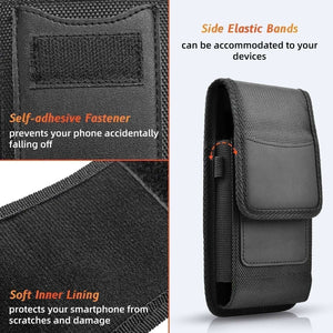 For Galaxy A Series Vertical Phone Pouch Card Slot Belt Clip Holster