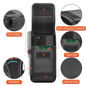 For iPhone 11 Series Vertical Phone Pouch Card Slot Belt Clip Holster