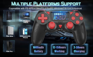 TURBO Bluetooth Wireless Gamepad Controller for PS4 PC Windows Smartphone Android