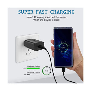 Samsung Super Fast Charging 25W USB C Wall Charger with 5-FT Type-C Cable