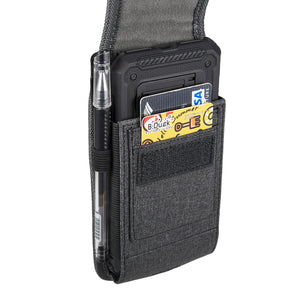 Vertical Phone Pouch iPhone 12 Series Case w/ Card Slot Belt Clip Holster