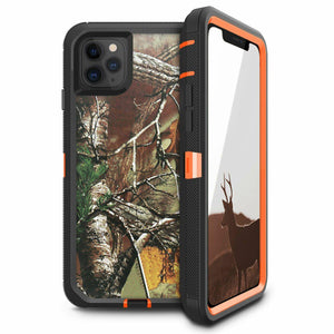 Heavy Duty Defender iPhone 13 Mini Case Belt Clip Holster - RealTree Camo-MyPhoneCase.com