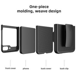 Slim Fitted Shell Galaxy Z Flip Case with Rugged Belt Clip Holster