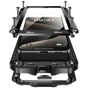 Gorilla Glass iPhone 15 Plus Full Metal Aluminum Case