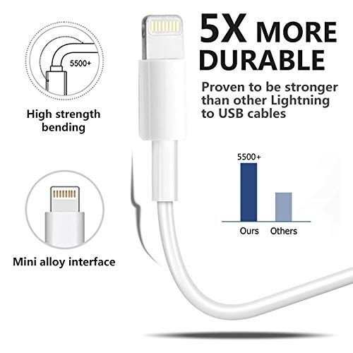 4-Pack Original MFi Certified Charger Lightning to USB Charging Cable Cord