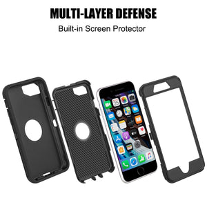 Heavy Duty Defender iPhone SE 2nd / 3rd Case with Belt Clip Holster