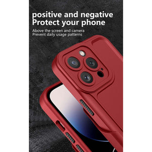 Rugged Defender iPhone 14 Pro Max Case New-Type Belt Clip Holster - Red-MyPhoneCase.com
