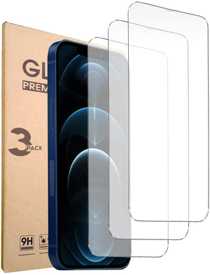 [3-Pack] Anti-Scratch Tempered Glass Screen Protector [iPhone 12 Pro Max]-MyPhoneCase.com