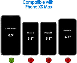 Heavy Duty Defender [iPhone XS MAX] Case w/ Belt Clip Holster - Black/Black-MyPhoneCase.com
