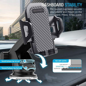 [2-in-1] Dashboard Windshield Air Vent Car Mount Phone Holder Extension Arm-MyPhoneCase.com