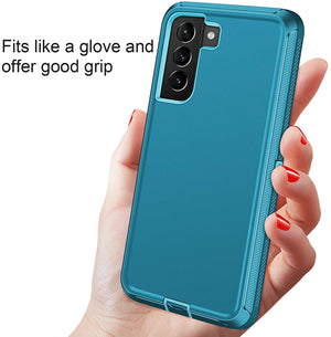 Rugged Defender Armor Galaxy S21 5G (6.2") Case - Teal Green-MyPhoneCase.com