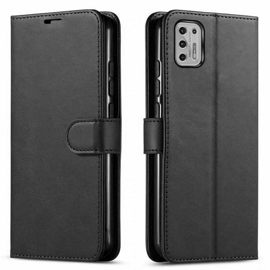 For moto g stylus 5G (2021) Premium Leather Wallet Case with Card Holder