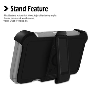 Heavy Duty Defender Galaxy Note 20 Case Belt Clip Holster - Glacier-MyPhoneCase.com