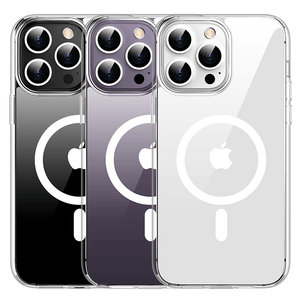 Shockproof Mag-Safe Magnetic [iPhone 14 Pro] Case - Transparent Clear-MyPhoneCase.com