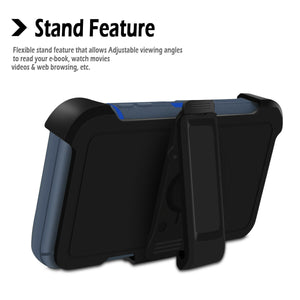 Heavy Duty Rugged Defender [Galaxy Note 10] Case Holster - Navy/Blue-MyPhoneCase.com