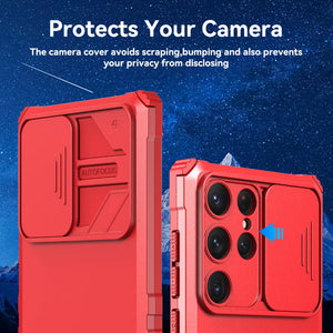 Heavy Duty Full-Body [iPhone 14 Case] Case w/ Rugged Stand - Red-MyPhoneCase.com