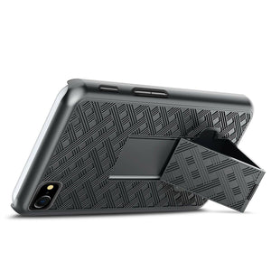 Fitted Shell [iPhone SE 3rd Gen 2022] Kickstand Case + Belt Clip Holster-MyPhoneCase.com