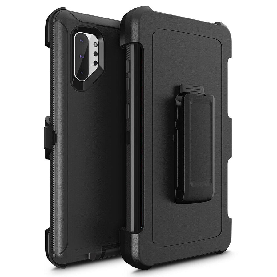 Heavy Duty Rugged Defender [Galaxy Note 10] Case Holster - Black-MyPhoneCase.com