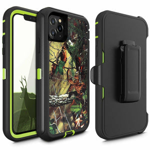 Heavy Duty Defender iPhone 11 Case Belt Clip Holster - RealTree Xtra-MyPhoneCase.com