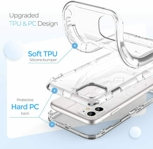 Shockproof Heavy Duty Anti-Scratch iPhone 11 (6.1") Case - Clear-MyPhoneCase.com