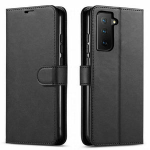 Premium Leather [Galaxy S21] Flip Wallet Case w/ Card Holder-MyPhoneCase.com