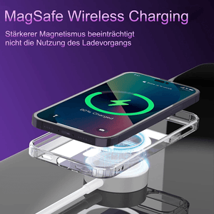 Shockproof Crystal iPhone 13 Magnetic Mag-Safe Case - Clear-MyPhoneCase.com