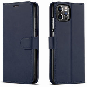 Premium Leather Flip Folio [iPhone 12/12 Pro] Wallet Case w/ Card Slot-MyPhoneCase.com