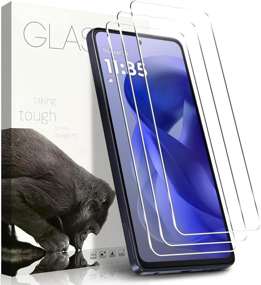 moto g power - 2025 Tempered Glass Screen Protector, 3-Pack