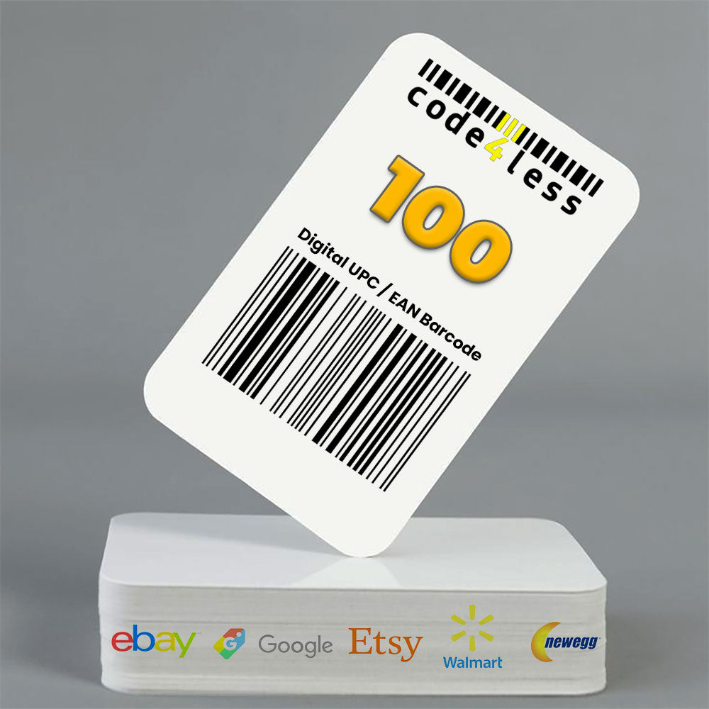 UPC Barcodes (12-Digit) for Shopify, Google, eBay, Etsy, Walmart, Newegg
