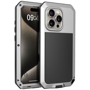 Gorilla Glass iPhone 15 Plus Full Metal Aluminum Case