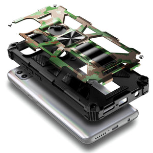 Max Armor Motorola One 5G Ace / UW Case with Metallic Kickstand