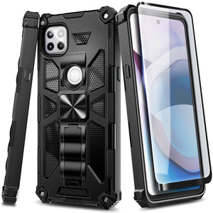 Max Armor Motorola One 5G Ace / UW Case with Metallic Kickstand