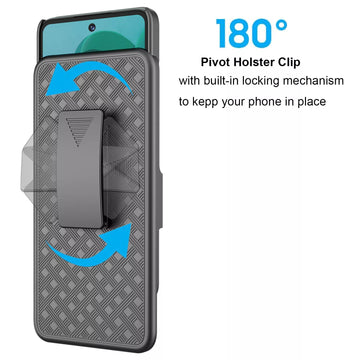 Moto G Play (2024) Case Fitted Shell Rugged Belt Clip Holster Moto G Play (2024) Case Fitted Shell Rugged Belt Clip Holster