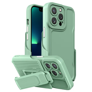 Rugged Defender iPhone 14 Pro Max Case New-Type Belt Clip Holster - Matcha Green-MyPhoneCase.com