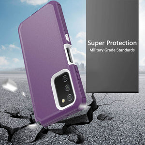 Heavy Duty Defender [Galaxy A23 5G] Case w/ Belt Clip Holster - Purple-MyPhoneCase.com