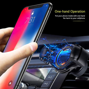 2023 Qi Wireless Car Charger Vent Mount Phone Holder iPhone Galaxy Pixel Moto