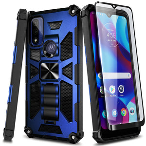 Max Armor [Moto G Pure] Magnetic Kickstand Case - Blue