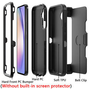 Heavy Duty Defender Galaxy A53 5G Case w/ Belt Clip Holster