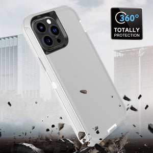Heavy Duty Defender iPhone 13 Pro Max Case Belt Clip Holster - Gray